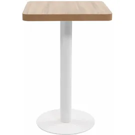 vidaXL Bistrotisch 50 x 50 cm Hellbraun