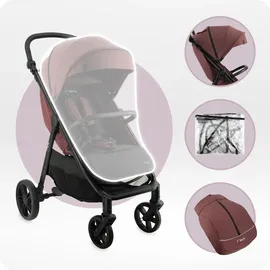 MOMI CLARA Kinderwagen in Burgund