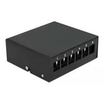 DeLock 43411 Patch-Panel Schwarz