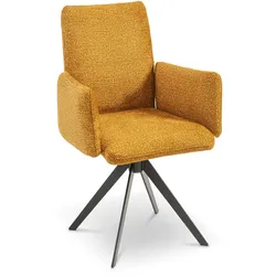 Komfort & Wohnen Stuhl Long Beach 6309-1B Stoff Curcuma