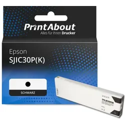 Druckerpatrone kompatibel mit Epson SJIC30P(K) - Schwarz