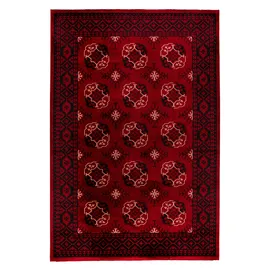 OBSESSION Teppich OBSESSION "My Ariana 881", rot, B:80cm H:9mm L:150cm, Polyester, Teppiche, Teppich, Kurzflor, Orient-Optik, Wohnzimmer, Schlafzimmer