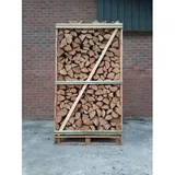 Brennholz | 3 XXL Paletten von 2,0 RM | Mix aus Eiche, Buche, Birke & Erle