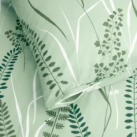 SCHIESSER Annic Floral Grün 155 x 220 cm + 80 x 80 cm