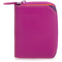 mywalit - Leder Damen Geldbörse - Small Wallet w/Zip Around Purse- 226-75 - Sangria Multi