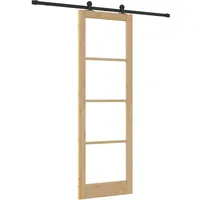 vidaXL Schiebetür ORKDAL Braun 78 x 232 cm Holz und Metall