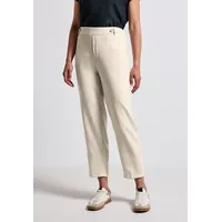 STREET ONE Chinohose mit Knopfdetail Weiß 44