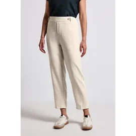 STREET ONE Chinohose mit Knopfdetail Weiß 44