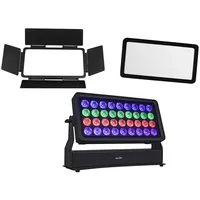 Eurolite Set Multiflood Pro IP RGBW Wash MK2 + Diffusorscheibe 40° + Flügelbegrenzer (LED), Scheinwerfer