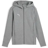 Puma teamFINAL Casuals Kapuzenjacke Herren 33 medium gray heather/silver M