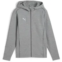 Puma teamFINAL Casuals Kapuzenjacke Herren 33 medium gray heather/silver M