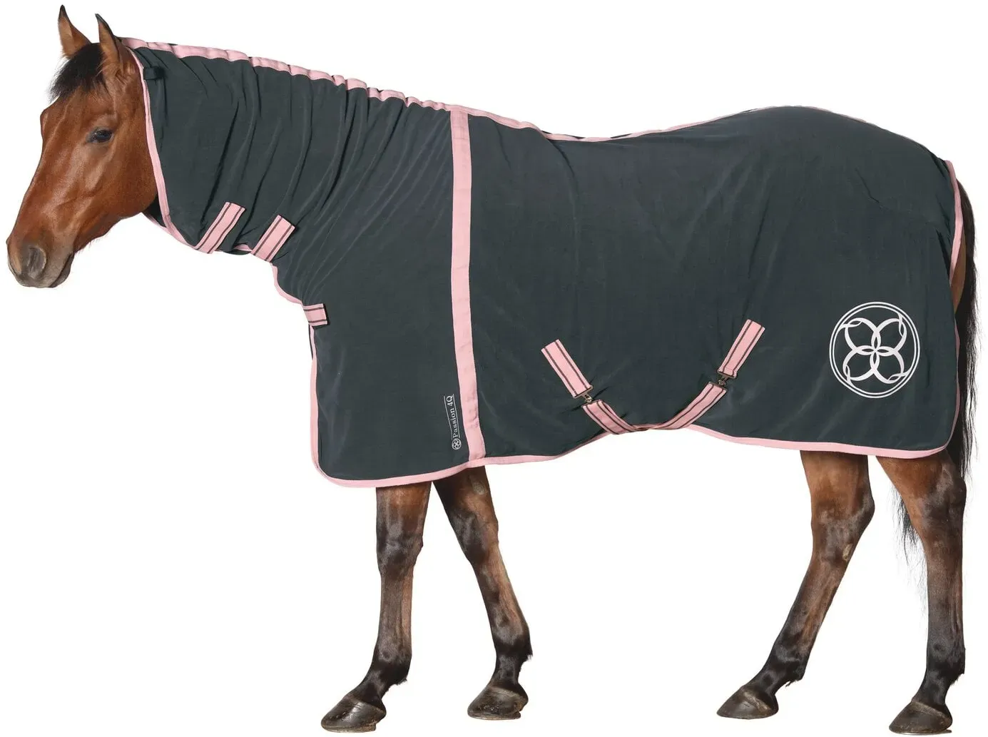 Passion 4Q Abschwitzdecke mit Halsteil dark smoke 125 cm