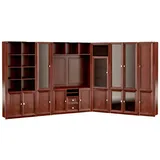 JV Möbel Eckschrank 242,5 x 226 x 44,2 cm Braun