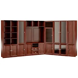 JV Möbel Eckschrank 242,5 x 226 x 44,2 cm Braun