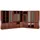 JV Möbel Eckschrank 242,5 x 226 x 44,2 cm Braun