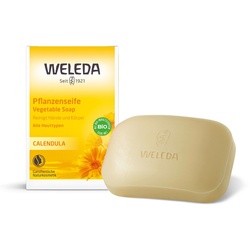 Weleda Calendula Pflanzenseife - reinigt besonders mild, für zarte und empfindliche Haut geeignet