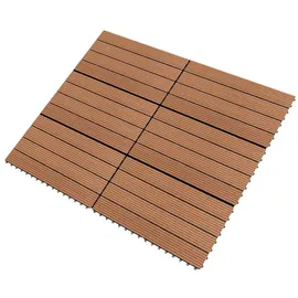 vidaXL WPC-Fliesen 60×30 cm 6 Stk. 1m2 Braun