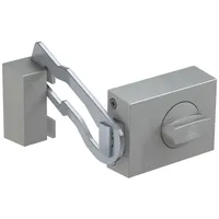 BASI 1306-0205 Türzusatzschloss mit Sperrbügel Silber