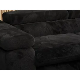 MKS Meble Eckcouch Schwarz 3-Sitzer
