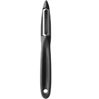 HENDI Universalschäler, mit gezackter Klinge, schwarz (L)175mm