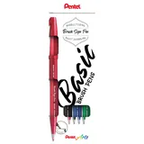 Pentel Brush-Pen 4 St. mehrfarbig