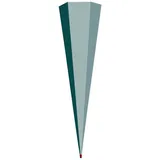 ROTH Schultüte Rohling grau, ohne Verschluss, 100 cm, eckig, Rot(h)-Spitze