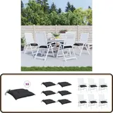 Palettenkissen 6 Stk. Schwarz 50x50x7 Cm Oxford-gewebe - Sitzkissen - Palettenkissen - Gartenkissen - Terrassekissen - Outdoorkissen