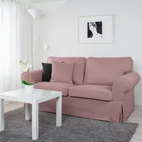 Dagra Bezug für EKTORP 2er-Sofa (Schlafsofa altes Modell) (Powder pink A21)