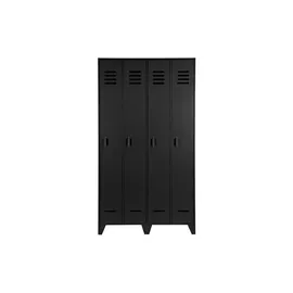 Woood Stijn Garderobenschrank 187 x 103 x 40 schwarz