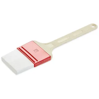 thermohauser Pinsel mit weißen Polyesterborsten, Pinselbreite 6 cm, Borstenlänge circa 4 cm