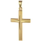 trendor 75087 Kreuz-Anhänger 585 Gold/14 Karat 31 x 16 mm