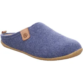 ROHDE Damen Pantoffel Softfilz Hausschuh Wechselfußbett 6860, Größe:38 EU, Farbe:Blau