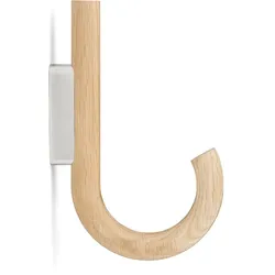 Gejst - Wandhaken, Eiche, natur / chrom