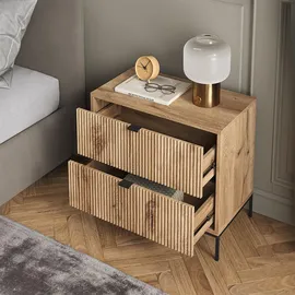 Vicco Nachttisch Eliza, Viking Oak 2er Set