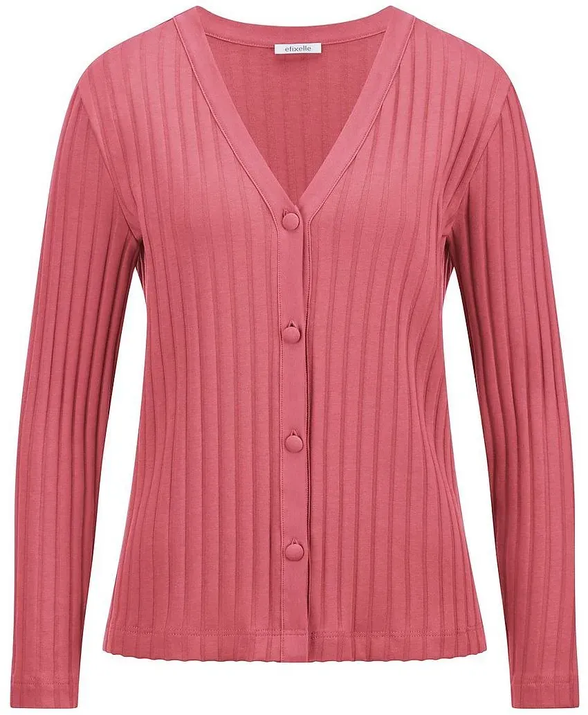 Shirtjacke V-Ausschnitt Efixelle pink, 46