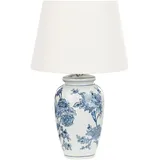 Beliani Tischlampe Blau/Weiß 54 cm