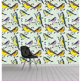 Queence Vinyltapete Nathan 90x300 cm 0,9 m2 bunt 34193