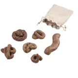 6 x Gummikacke, realistisch, weich, gefälschte Hundekot-Spielsachen, praktische Witze, Streich-Spielzeug, gruseliger Streich, Requisiten, Furzspielzeug, gefälschtes Kack-Mini-Spielzeug