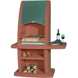 Wellfire Inca Terracotta mit Edelstahlhaube