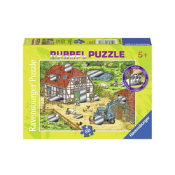 Ravensburger Puzzle Ravensburger - Rubbel Puzzle: Spaß auf dem Bauernh, 80 Puzzleteile