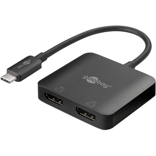 goobay 60173 USB C auf 2x HDMITM / USB-CTM-Stecker @ HDMITM-Buchse (Typ A)