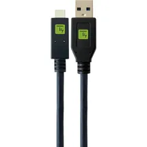 TECHLY USB-A auf USB-C 1 m Schwarz