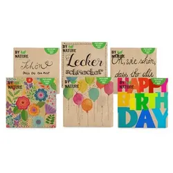 24 Stück BY NATURE Motivserviette 33x33cm Nature sortiert  BY NATURE 20 Stück