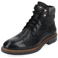 Pantofola d ́Oro Stiefelette Leder Schnürstiefelette schwarz 46 EU