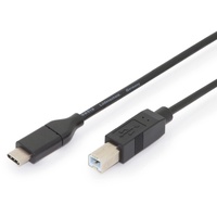 Digitus USB Type-C Anschlusskabel, Type-C auf B