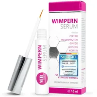 Medical Beauty Cosmetics Wimpernserum 10 ml Hormonfrei mit Hyaluron, Kollagen, Peptiden, Panthenol, Gingko, Dermatologisch getestet, schützt & kräftigt die Wimpern