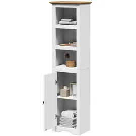 vidaXL Bodo Badschrank 44 x 160 x 30 cm Weiß/Braun