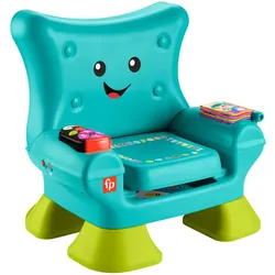 Fisher-Price Lernspaß Stuhl, türkisfarben, elektronisches Lernspielzeug für Kleinkinder, mehrsprachige Version