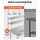 Vevor Gastronomie Arbeitstisch 1220 x 610 x 1400 mm, Edelstahltisch mit Grundboden & 2 Schubladen & Doppelaufsatzbord, Gewerblicher Vorbereitungstisch Werkbank für Restaurant Garage Küchentisch