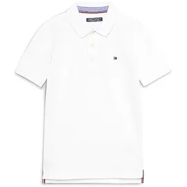 Tommy Hilfiger Kurzarm-poloshirt Bright White 6 Jahre